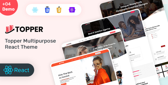 Topper – Education Learning & Agency React Theme