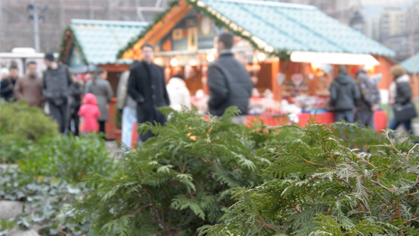 Christmas People Atmosphere Time Lapse