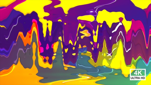 Abstract Colorful Liquid Motion 4K