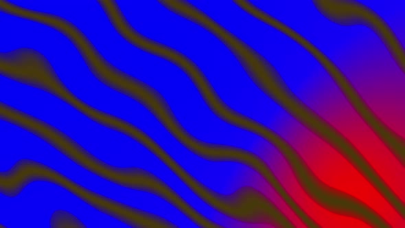 Blue And Red Gradient Liquid Stripes Line Wavy Background Motion Video