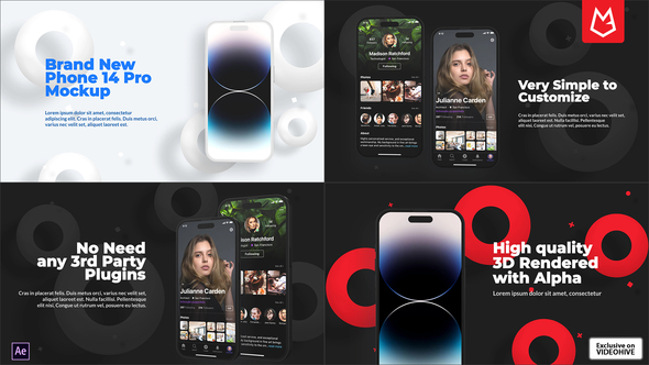 App Promo | Phone 14 Pro Clay Device Mockup alt