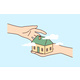 Hands Holding House Maquette - GraphicRiver Item for Sale