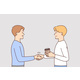 Smiling Men Shaking Hands Greeting - GraphicRiver Item for Sale