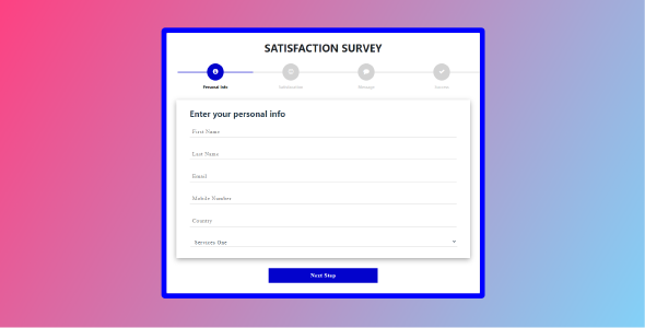 Multistep Responsive Form HTML5 CSS Boostrap 5 Template