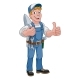 Trowel Construction Site Cartoon Builder Handyman - GraphicRiver Item for Sale