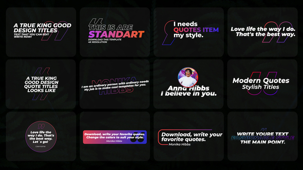 Modern Quotes Titles | FCPX alt
