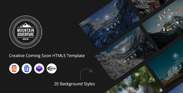 Mountain - Creative Coming Soon HTML5 Template