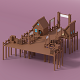 Cartoon Medieval Port and Props - 3DOcean Item for Sale