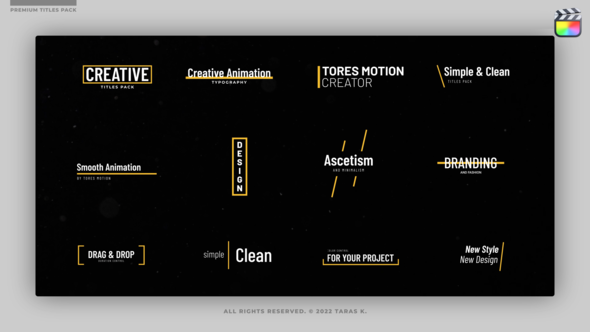 Minimal Titles 2.0 \ FCPX