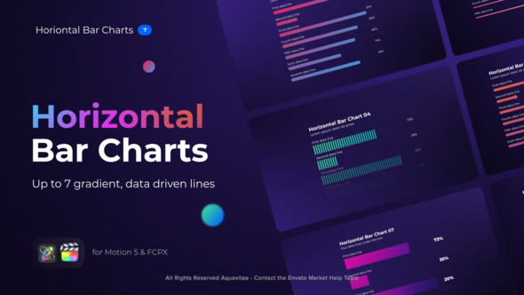 Gradient Horizontal Bar Charts for Motion & FCPX