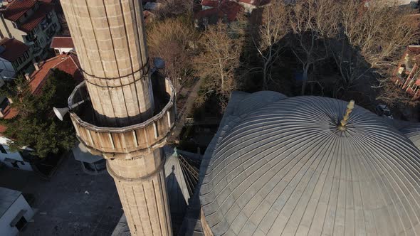 Aerial Drone Islamic Mosque