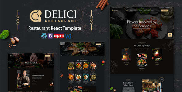 DELICI - Restaurant React Template