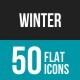 Winter Flat Multicolor Icons - GraphicRiver Item for Sale