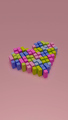 Geometric heart divided in pixel blocks over pink background - PhotoDune Item for Sale