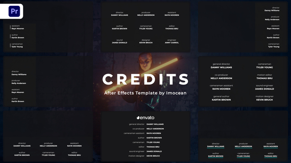 Credits for Premiere Pro