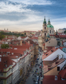 Aerial view of St. Nicholas Church and Mala Strana - Prague, Czech Republic - PhotoDune Item for Sale