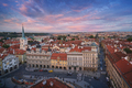 Aerial view of Malostranske Namesti Square at sunset - Prague, Czech Republic - PhotoDune Item for Sale