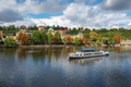 Tourist Boat on Vltava River - Prague, Czech Republic - PhotoDune Item for Sale