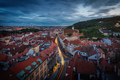 Long Exposure Aerial view of Mala Strana at night  - Prague, Czeh Republic - PhotoDune Item for Sale