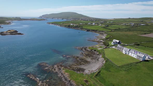 Coast of  Valentia island  County Kerry, Ireland  drone aerial view