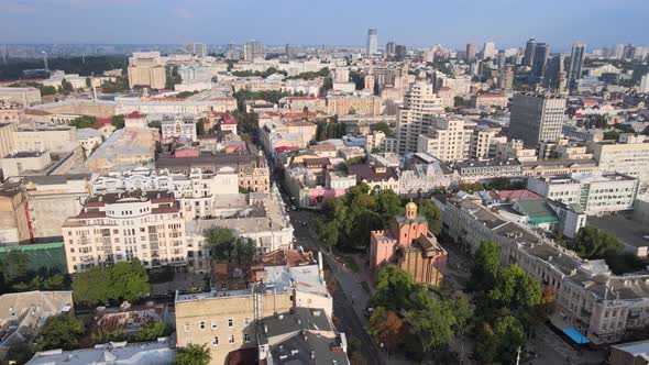 Kyiv, Ukraine Aerial View of the City. Kiev