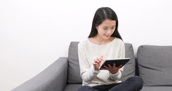 Woman Use of Digital Tablet Computer