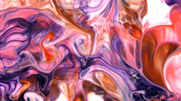 Abstract Colorful Paint Liquid Artistic Movement 