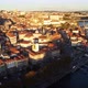 Drone View of the Historic District on the Banks of the Douro River in Porto - VideoHive Item for Sale