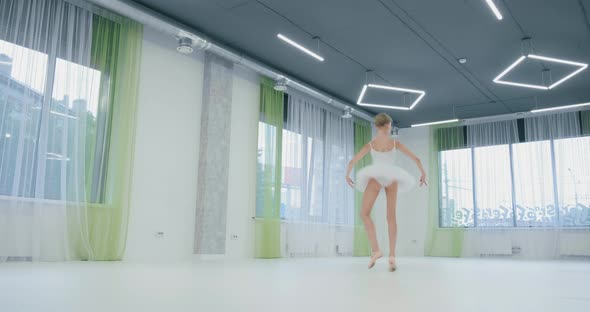 Ballerina in Classical Dance in Studio