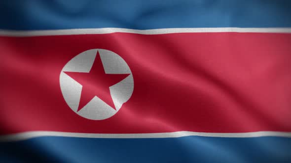 North Korea Flag Loop