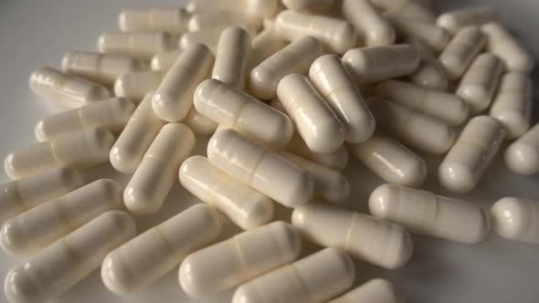 White Medical Capsules