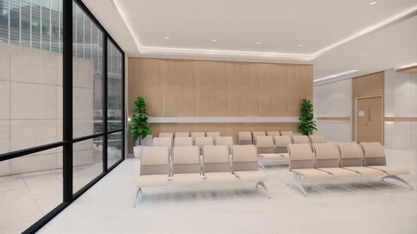 3d rendering room clinic.Hospital,health care concept.