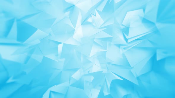 Soft Blue Polygonal Background