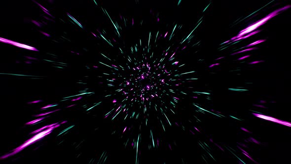 Fast Speed Neon Light Streak 4K Loop