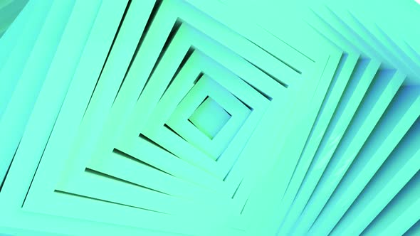 Abstract Green Squares Pattern with Offset Effect