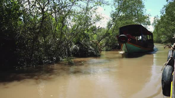 Mekong River in Vietnam, South East Asia