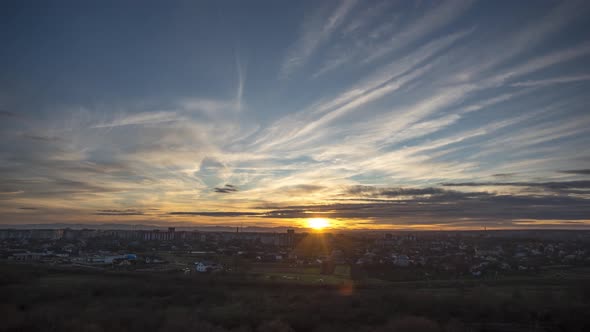 Sunset in the City Timelapse