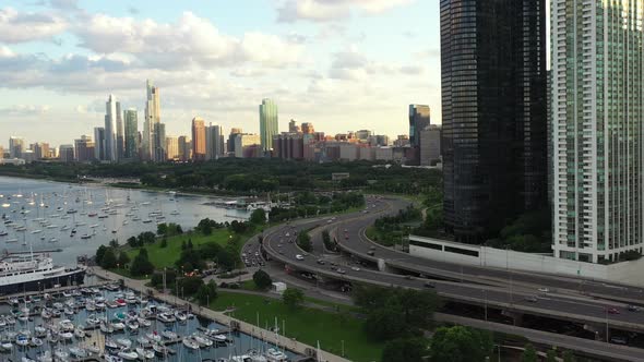 Flyover Chicago Lake Shore