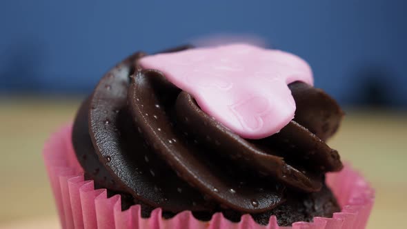 Red velvet cupcakes for Valentine's Day. Cupcakes for Valentine's Day.