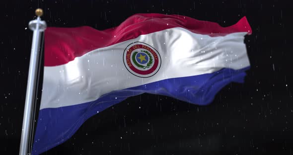 Paraguay Flag Waving