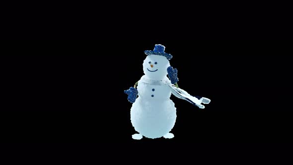 56 Snowman Dancing 4K