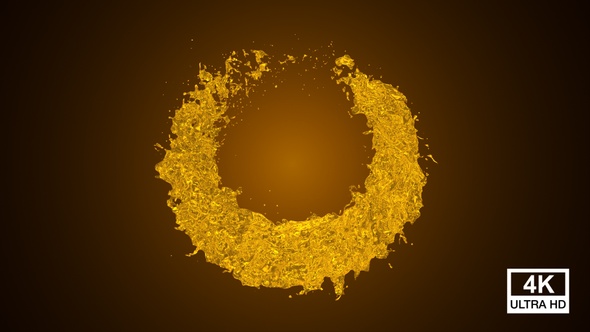 Pure Oil Circle Splash 4K alt