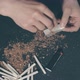 Man Rolling a Hand Made Cigarette - VideoHive Item for Sale