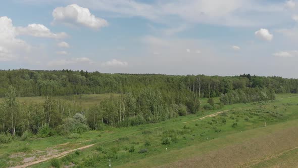 Drone Shooting of the Foreststeppe Nature in Russia