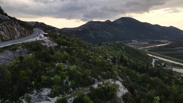 The Tustevac mountain range in Croatia.