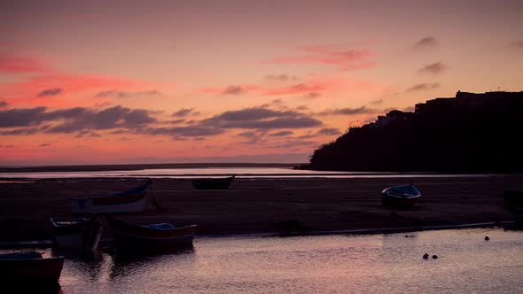 moulay bousselham fishing sea ocean morocco sunset environment nature