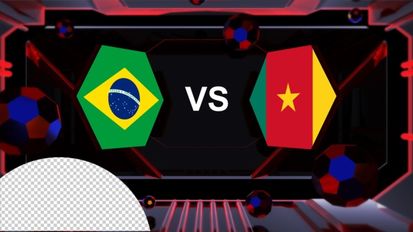 Brazil Vs Cameroon Football World Cup Qatar 2022 Vs Card Transition