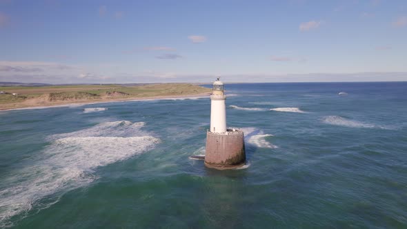Rattray Head and the Lighthouse on the North East Scottish Coastline