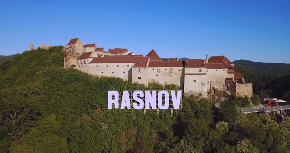 Romanian Ancient Citadel In Rasnov, Romania