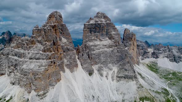 National Nature Park Tre Cime In the Dolomites Alps. Beautiful Nature of Italy